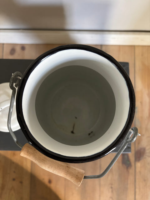 Alte Emaille Milchkanne - Weingärtners Genusshandwerk