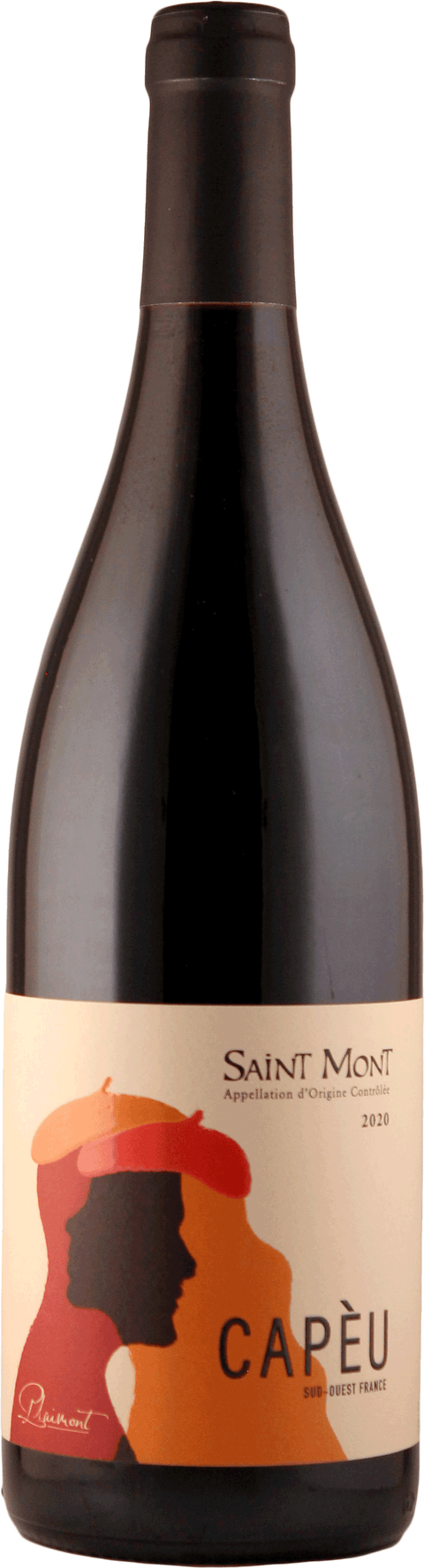 Weinflasche Plaimont Capèu, Rotwein aus der AOP Saint Mont im Südwesten Frankreichs