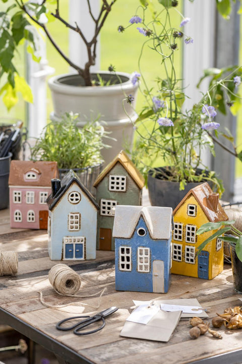 Ib Laursen Haus für Teelicht Nyhavn Doppeltür schwarzes Dach - Weingärtners Genusshandwerk