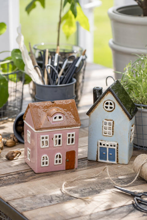 Ib Laursen Haus für Teelicht Nyhavn Doppeltür schwarzes Dach - Weingärtners Genusshandwerk