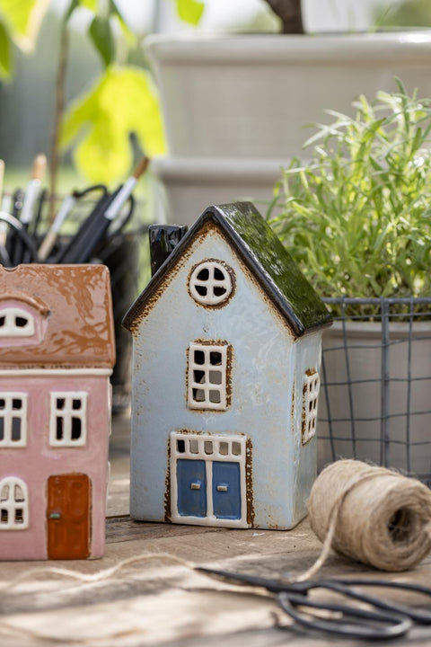 Ib Laursen Haus für Teelicht Nyhavn Doppeltür schwarzes Dach - Weingärtners Genusshandwerk