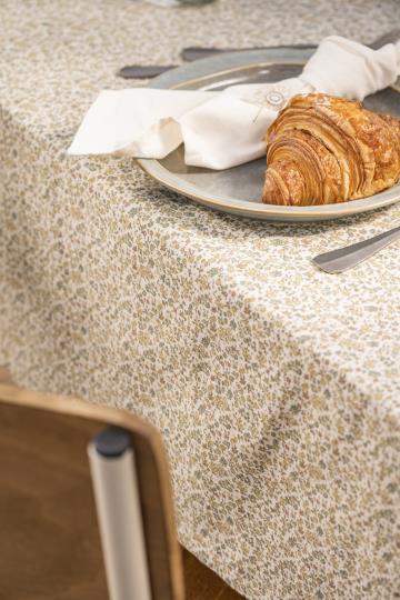 Ib Laursen Stoffserviette Flora mit Sonnenblume butter cream - Weingärtners Genusshandwerk