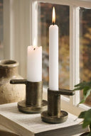 Ib Laursen Kerzenhalter für 3,8 cm Kerze mit Henkel Tiza - Weingärtners Genusshandwerk