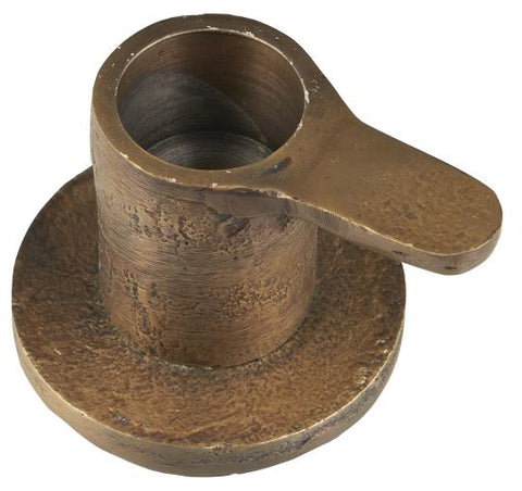 Ib Laursen Kerzenhalter für 3,8 cm Kerze mit Henkel Tiza - Weingärtners Genusshandwerk