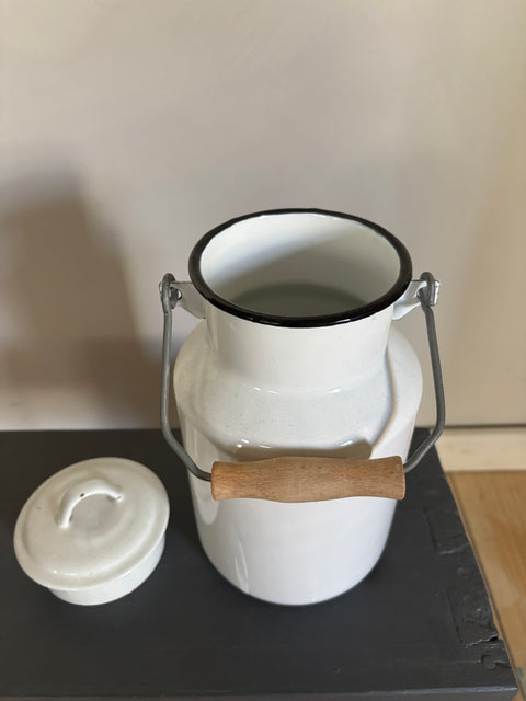 Alte Emaille Milchkanne - Weingärtners Genusshandwerk