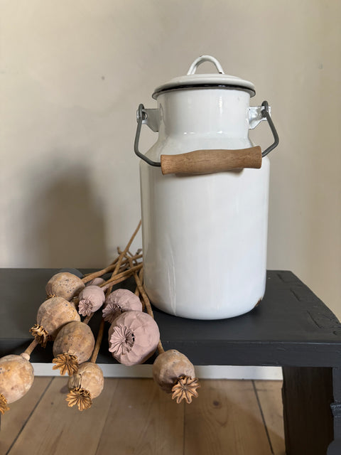 Alte Emaille Milchkanne - Weingärtners Genusshandwerk