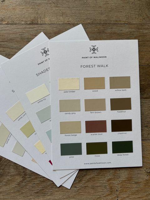 Paint of Walinoon Kreidefarben Farbkartenset - Weingärtners Genusshandwerk