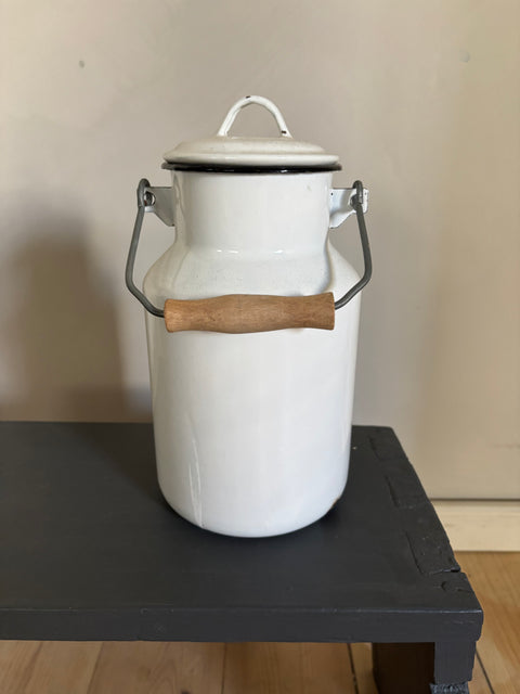 Alte Emaille Milchkanne - Weingärtners Genusshandwerk