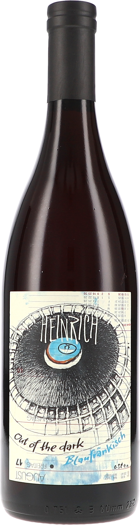 Weinflasche Heinrich Out of the dark, Blaufränkisch BIO, Roséwein aus dem Burgenland
