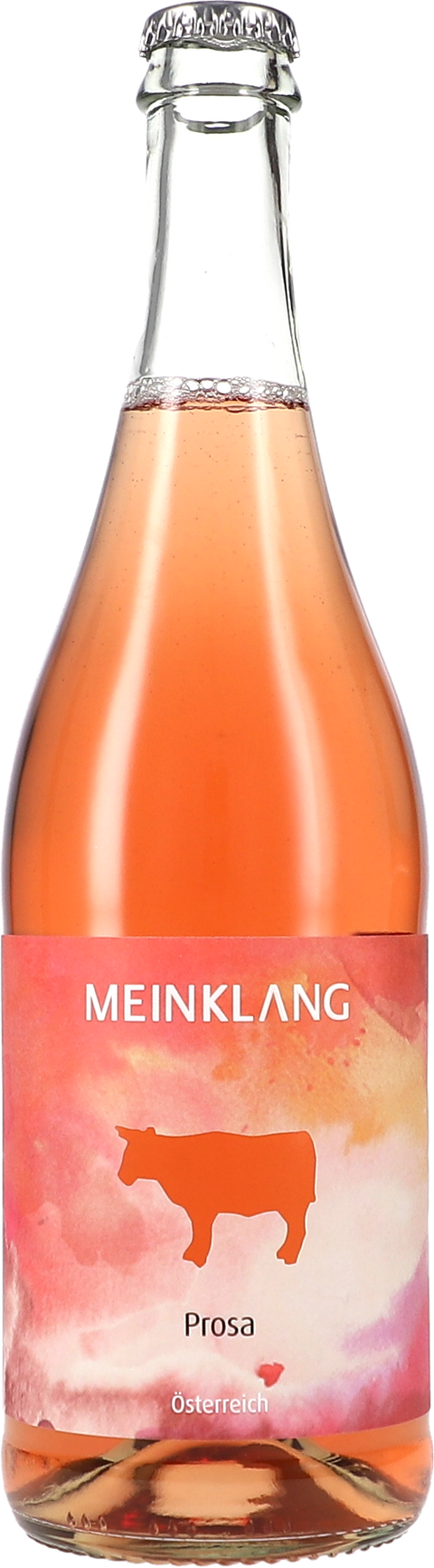 Weinflasche Meinklang Prosa Rosé Perlwein trocken BIO, Rosé-Schaumwein aus dem Burgenland