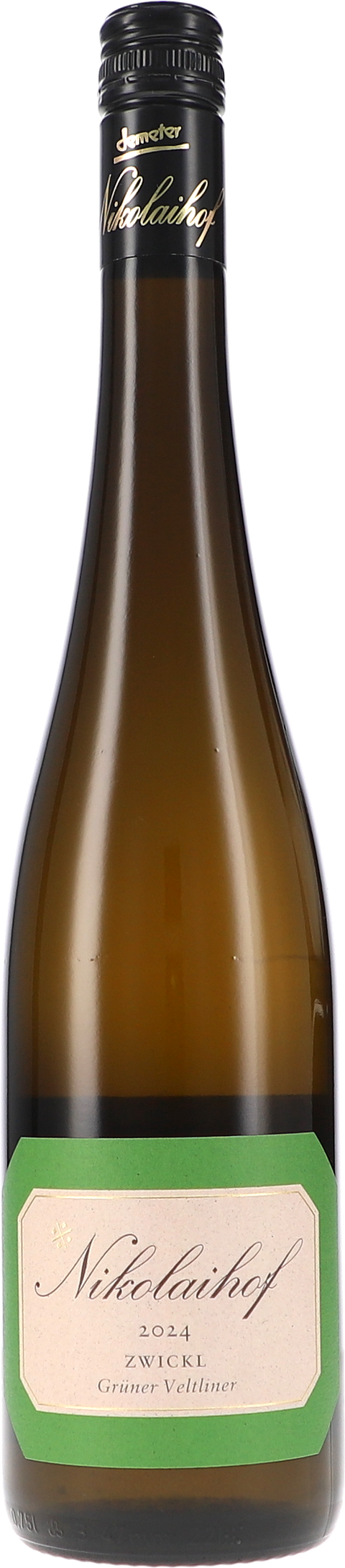 Weinflasche Nikolaihof Zwickl, Grüner Veltliner trocken BIO, Weißwein aus der Wachau