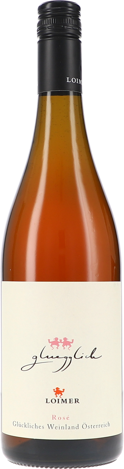 Weinflasche Loimer Gluegglich Rosé BIO, Roséwein aus dem Kamptal