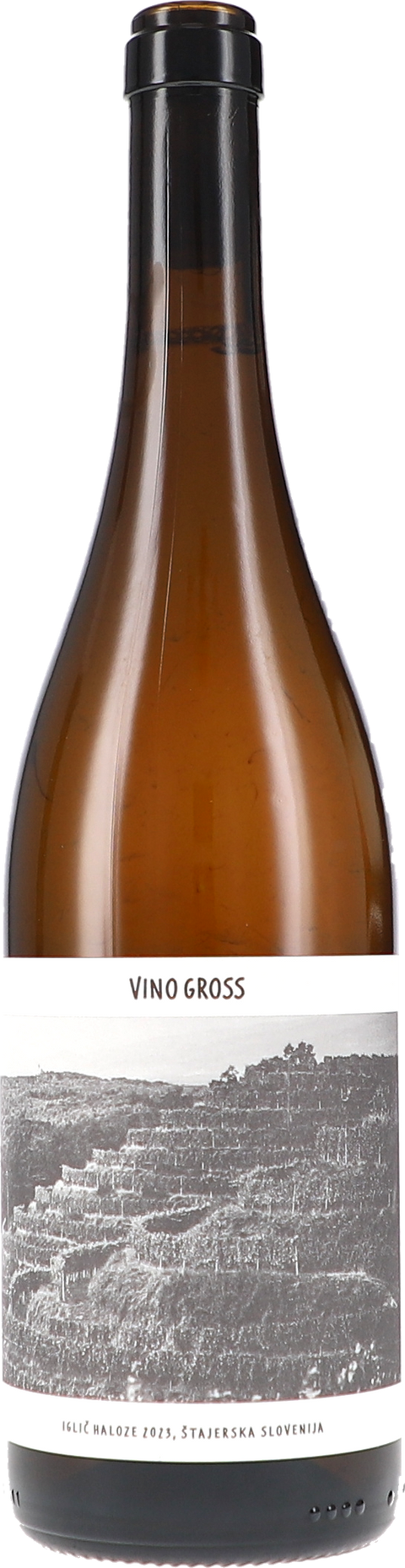 Weinflasche Vino Gross Iglič Haloze BIO, Weißwein