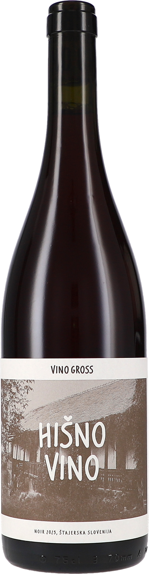 Weinflasche Vino Gross Hisno Vino Noir, Rotwein