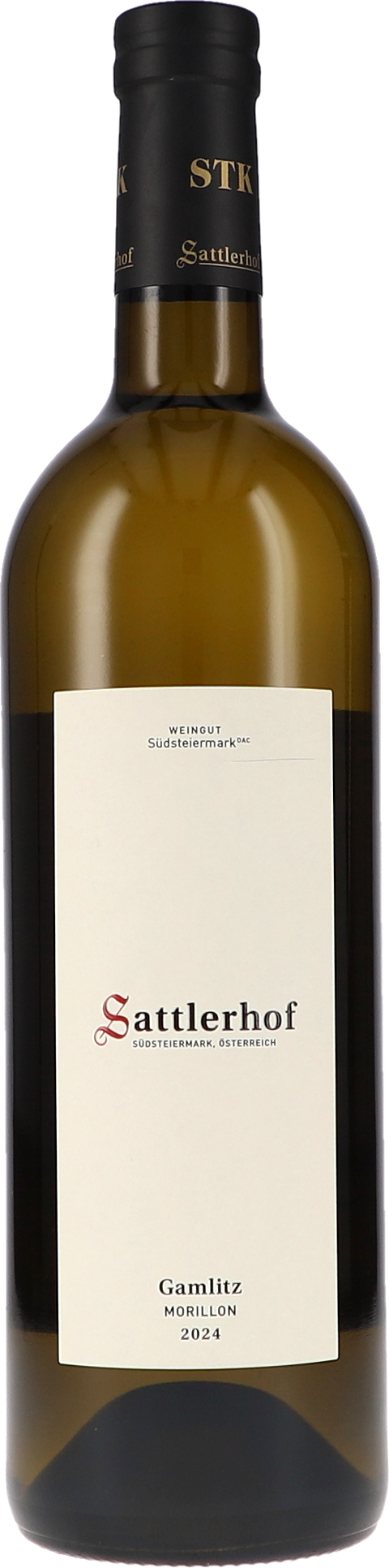 Weinflasche Sattlerhof Gamlitz Morillon DAC BIO, Weißwein aus der Südsteiermark