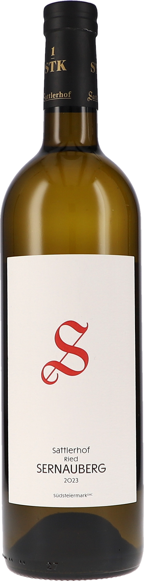 Weinflasche Sattlerhof Ried Sernauberg Sauvignon Blanc 1.STK Lage BIO, Weißwein aus der Südsteiermark