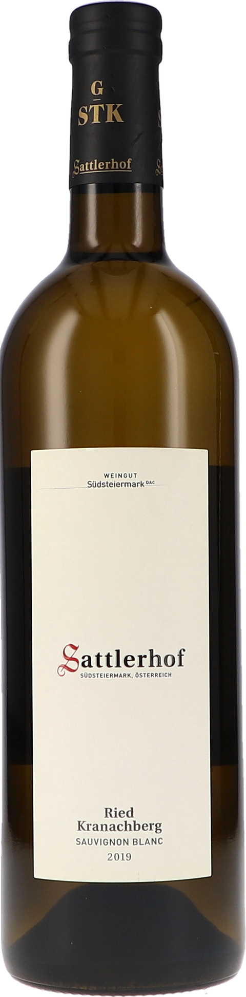 Weinflasche Sattlerhof Ried Kranachberg Sauvignon Blanc DAC BIO, Weißwein aus der Südsteiermark