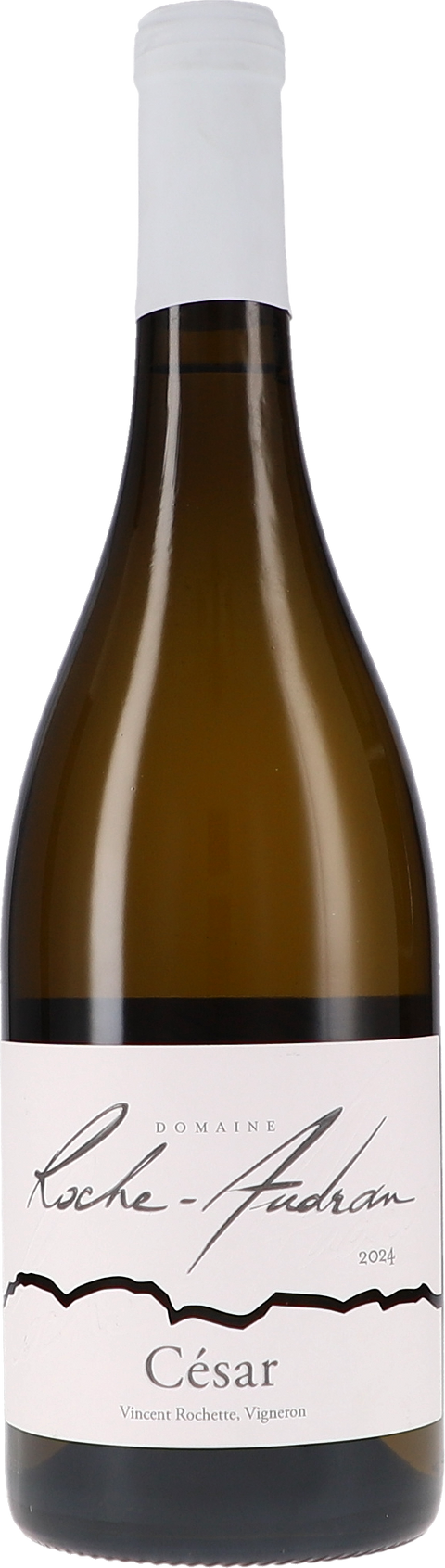 Weinflasche Roche-Audran Côtes du Rhône blanc „Cuvée César“ BIO, Weißwein von der südlichen Rhône