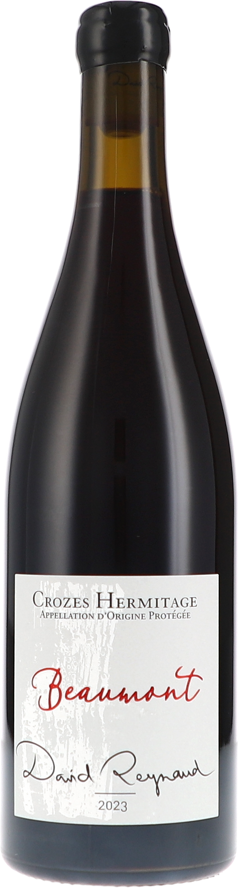 Weinflasche Les Bruyères Crozes Hermitage rouge, Beaumont AOP BIO, Rotwein von der nördlichen Rhône