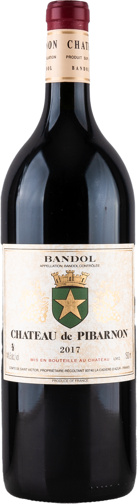 Weinflasche Château de Pibarnon Rouge AOC, Rotwein aus der Provence