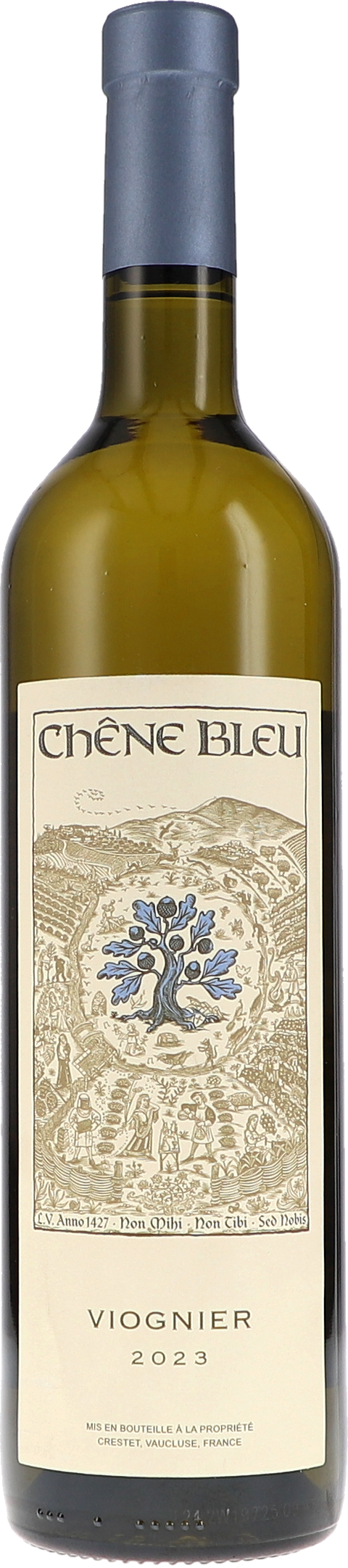 Weinflasche Chêne Bleu Viognier IGP BIO, Weißwein von der südlichen Rhône