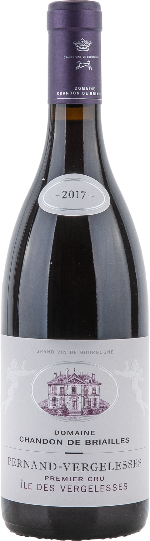 Weinflasche Chandon de Briailles Pernand-Vergelesses 1er Cru „Île des Vergelesses“ rouge BIO, Rotwein aus Burgund