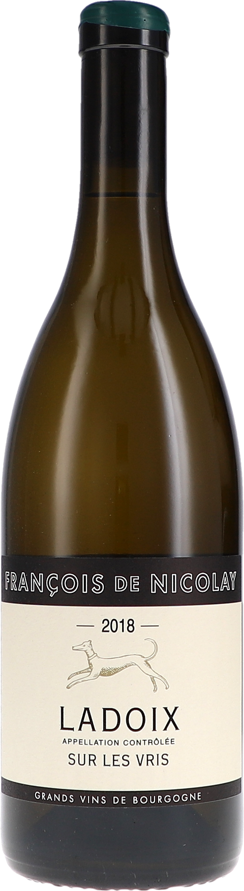 Weinflasche François de Nicolay Ladoix „Sur Les Vris“ blanc BIO, Weißwein aus Burgund