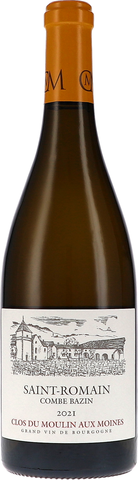 Weinflasche Clos du Moulin aux Moines Saint Romain „Combe Bazin“ Blanc AOC BIO, Weißwein aus Burgund