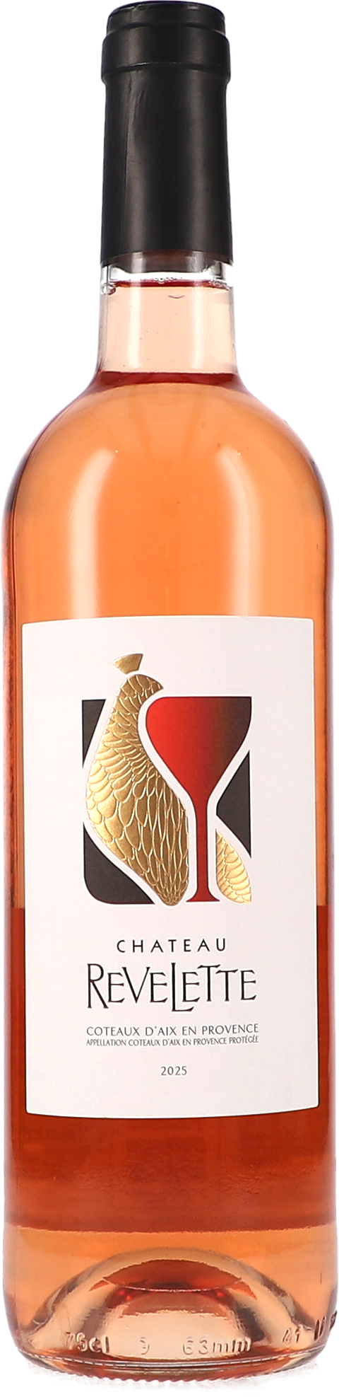 Weinflasche Revelette Chateau Revelette Rosé AOP BIO, Roséwein aus der Provence