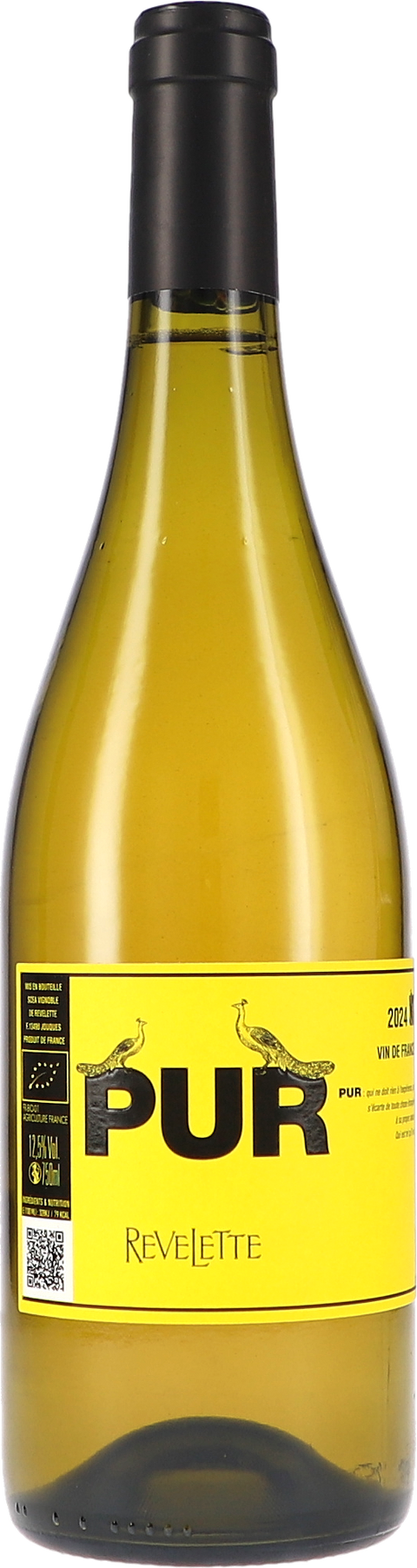 Weinflasche Revelette PUR Blanc VdF BIO, Weißwein aus der Provence