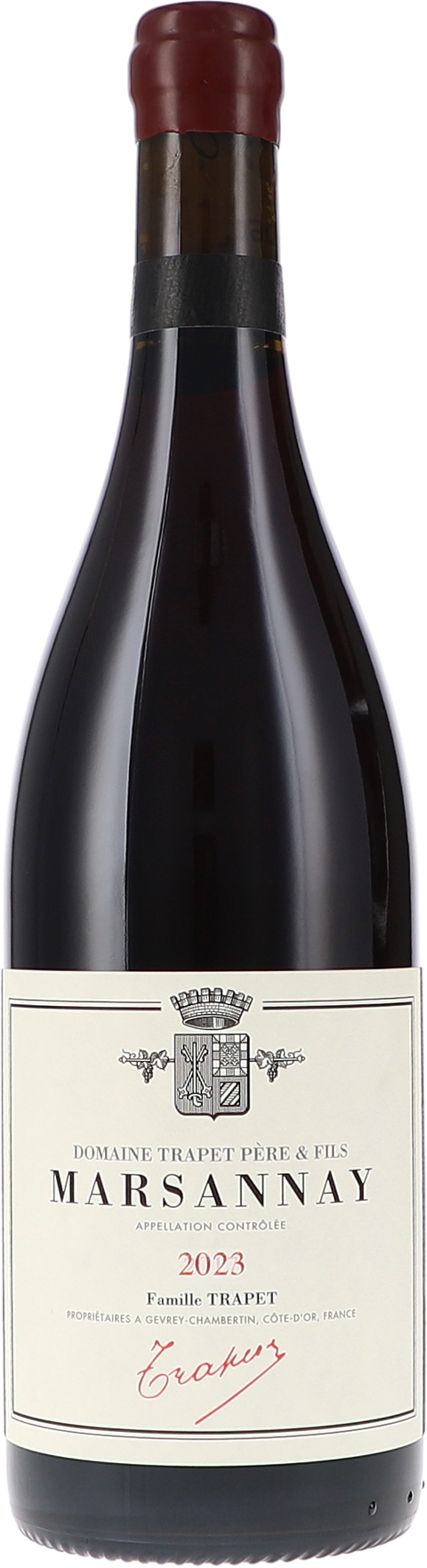 Weinflasche Trapet Père & Fils Marsannay rouge AOC BIO, Rotwein aus Burgund