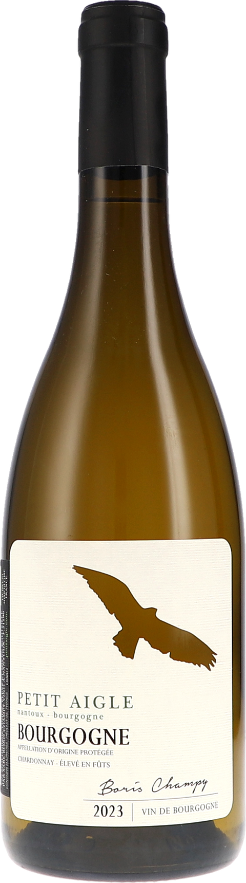 Weinflasche Boris Champy Petit Aigle, Bourgogne Chardonnay - Élevé en Fût AOP BIO, Weißwein aus Burgund