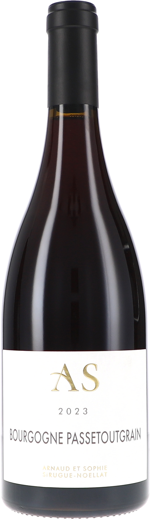 Weinflasche AS Sirugue-Noëllat Bourgogne Passetoutgrains rouge AOC, Rotwein aus Burgund