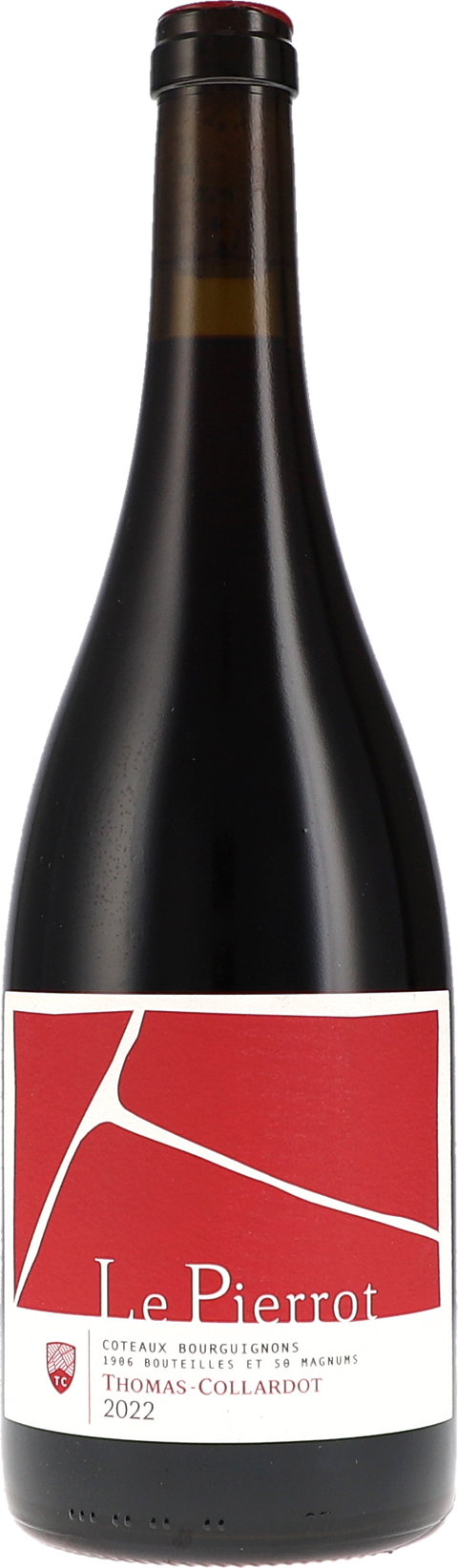 Weinflasche Thomas-Collardot Coteaux Bourguignons „Le Pierrot“ AOC, Rotwein aus Burgund