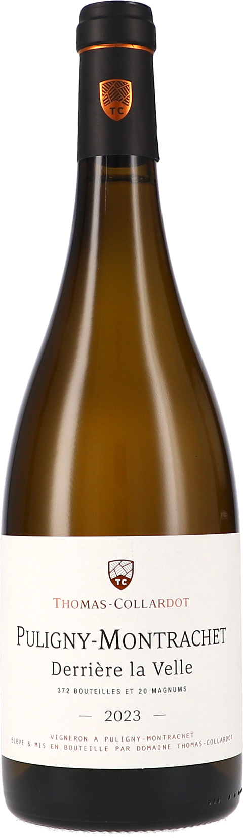 Weinflasche Thomas-Collardot Puligny-Montrachet „Derrière La Velle“ AOC BIO, Weißwein aus Burgund