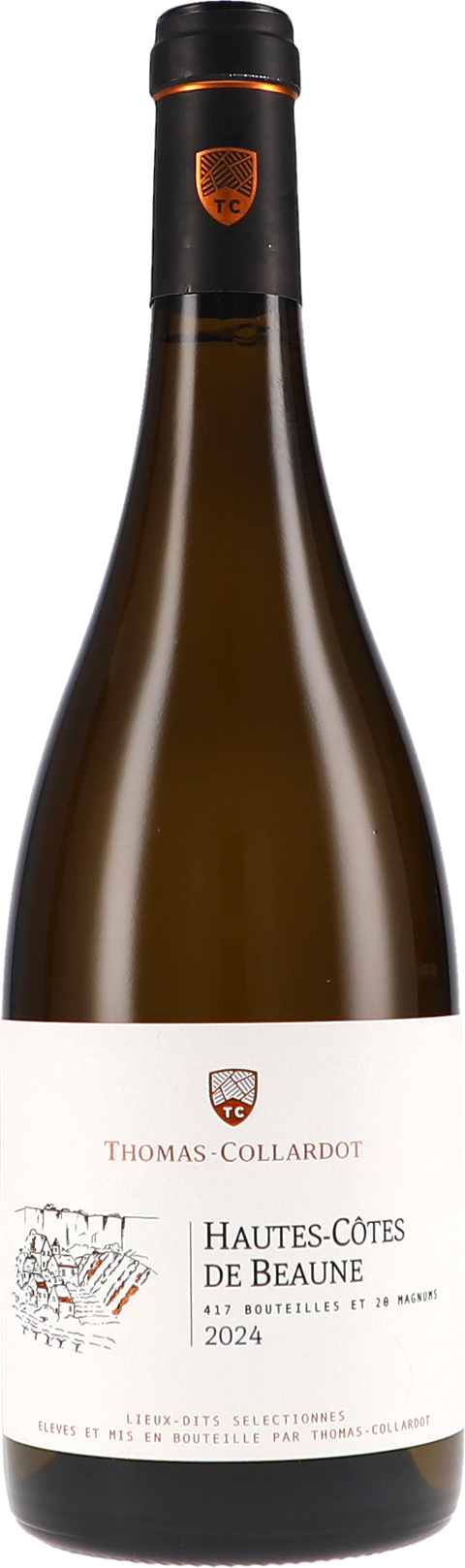 Weinflasche Thomas-Collardot Bourgogne Hautes-Côtes de Beaune, blanc AOC BIO, Weißwein aus Burgund