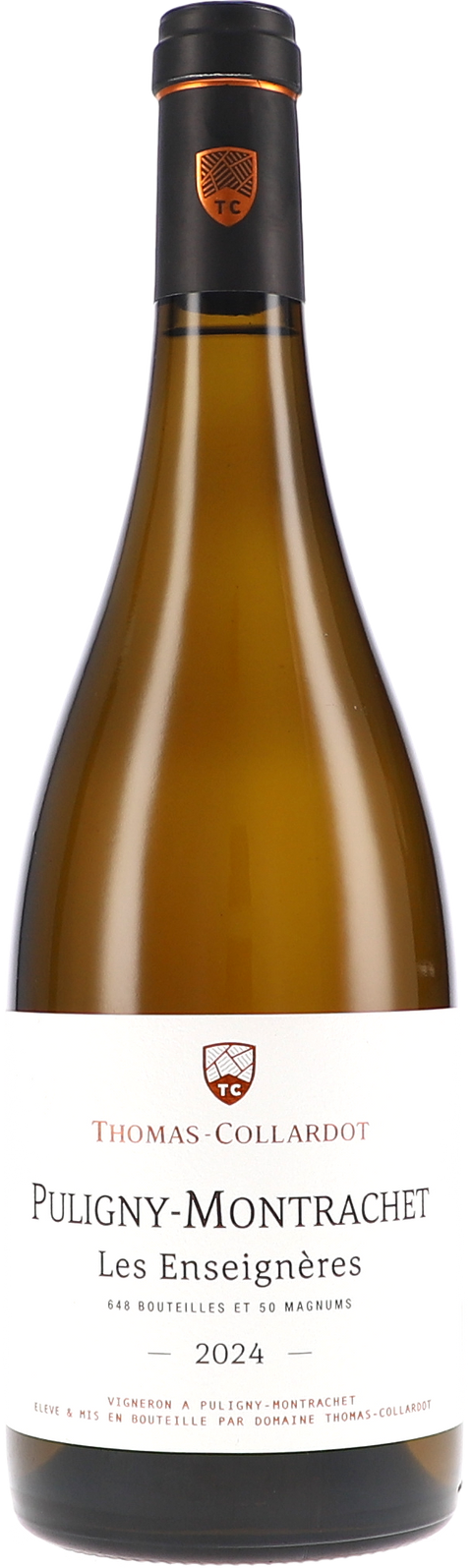 Weinflasche Thomas-Collardot Puligny-Montrachet „Les Enseignères“ AOC BIO, Weißwein aus Burgund