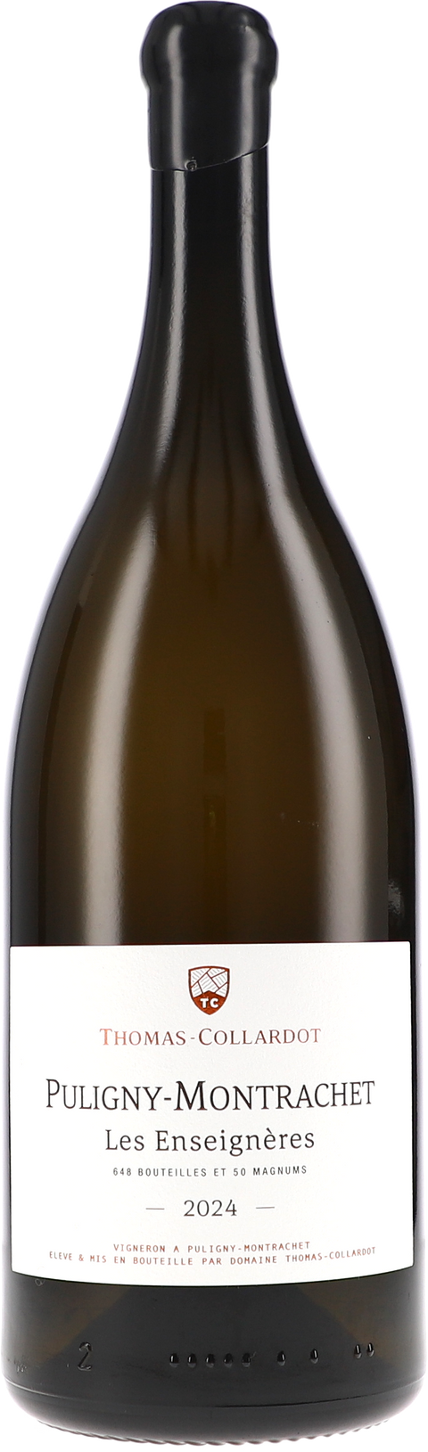 Weinflasche Thomas-Collardot Puligny-Montrachet „Les Enseignères“ AOC BIO, Weißwein aus Burgund