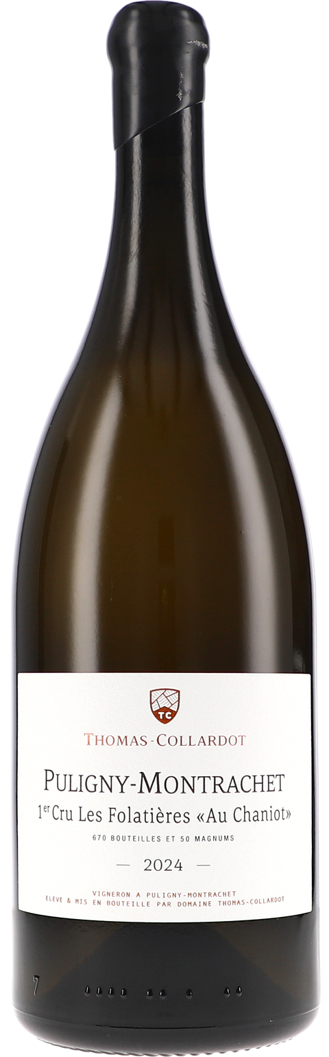 Weinflasche Thomas-Collardot Puligny-Montrachet 1er Cru Les Folatières „Au Chaniot“ AOC BIO, Weißwein aus Burgund