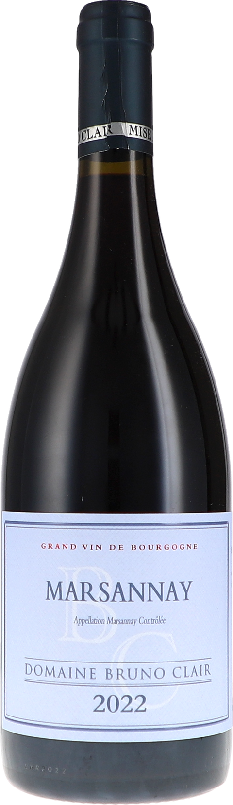 Weinflasche Bruno Clair Marsannay rouge AOC, Rotwein aus Burgund