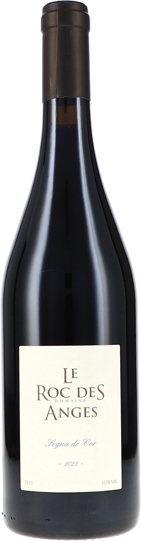 Weinflasche Roc des Anges Segna de Cor, Côtes Catalanes rouge IGP BIO, Rotwein aus dem Languedoc-Roussillon