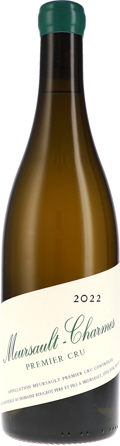 Weinflasche Rougeot Père & Fils Meursault-Charmes Premier Cru, Sans Sulfite Ajouté AOC BIO, Weißwein aus Burgund