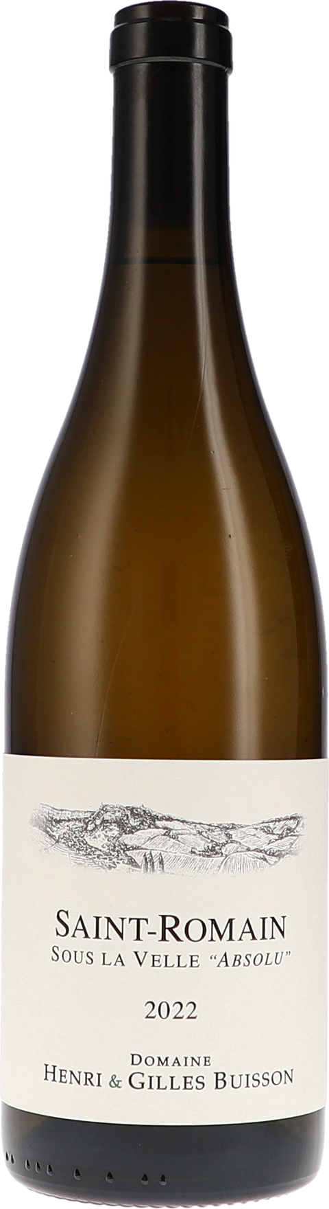 Weinflasche Henri & Gilles Buisson Saint-Romain blanc Sous La Velle „ABSULO“ AOC BIO, Weißwein aus Burgund