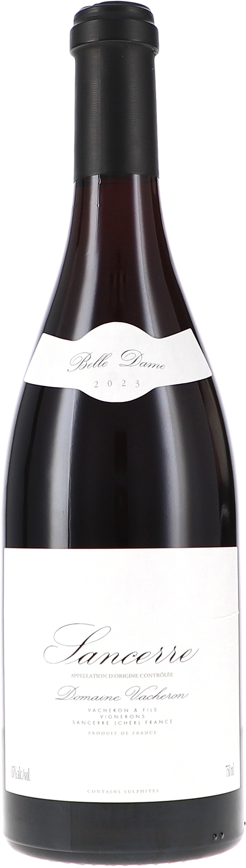 Weinflasche Vacheron Sancerre rouge „Belle Dame“ BIO, Rotwein von der Loire