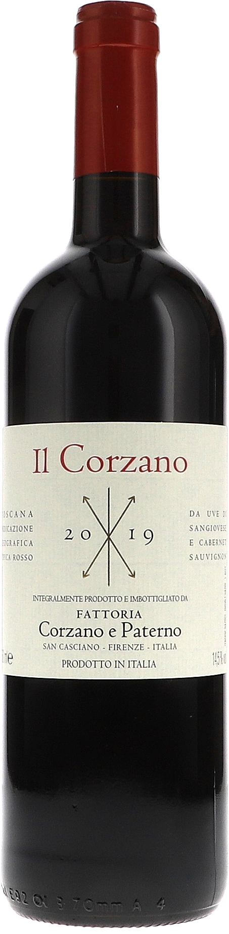 Weinflasche Corzano e Paterno Il Corzano Rosso IGT BIO, Rotwein aus der Toskana