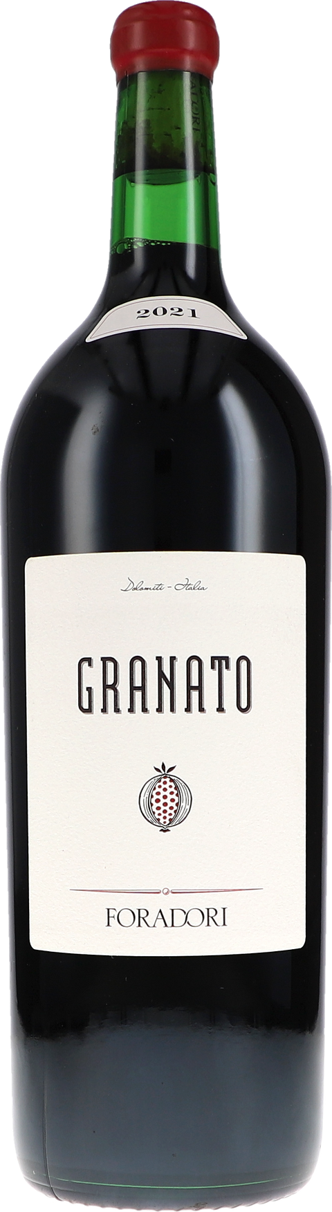 Weinflasche Foradori Granato Teroldego Vigneti delle Dolomiti IGT BIO, Rotwein aus dem Trentino