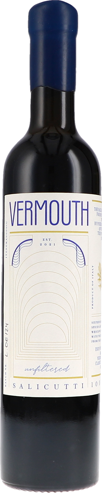 Weinflasche Salicutti Vermouth, Rotwein aus der Toskana