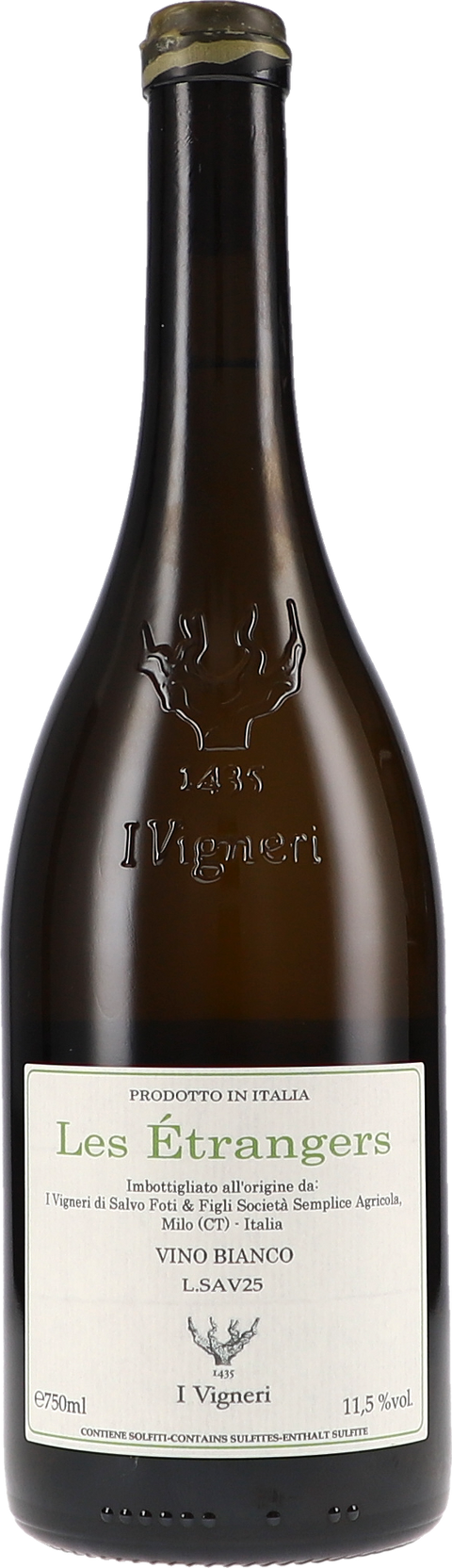 I Vigneri di Salvo Foti Les Étrangers Vino Bianco 2025
