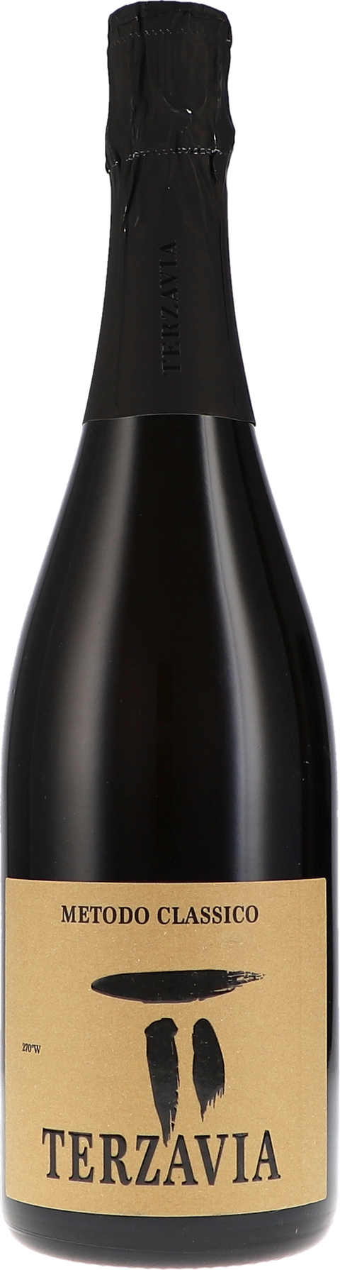Weinflasche Marco de Bartoli Metodo Classico „Terzavia“ Brut Nature DOC BIO, Schaumwein aus Sizilien