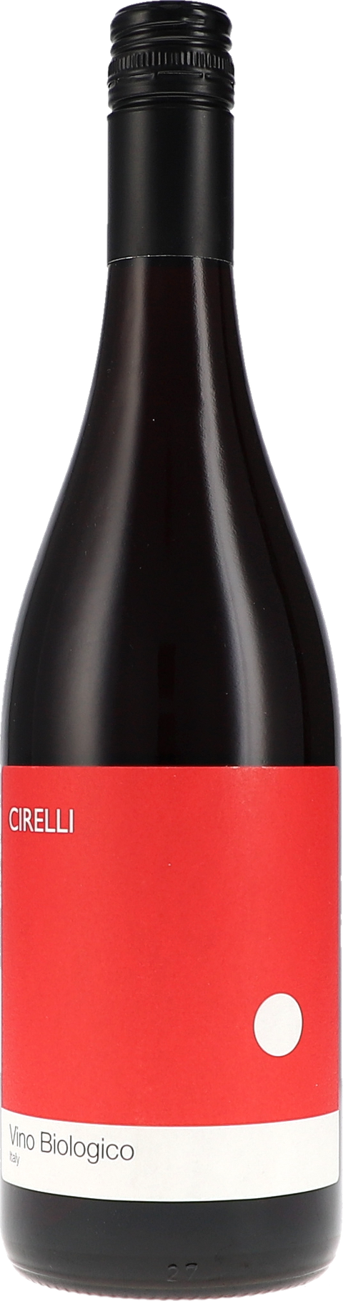 Weinflasche Cirelli Vino Rosso BIO, Rotwein aus den Abruzzen